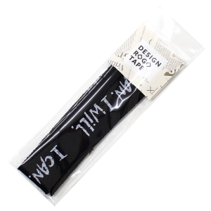 日本紐釦貿易 Nippon Chuko NBK デニム調フレイドロゴテープ サイドフリンジ 巾約36mm 1.5mカット ブラック KLT101-4 日本紐釦貿易