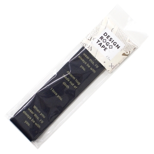 日本紐釦貿易 Nippon Chuko NBK ミニマルデザイン ロゴテープ コットン 巾約40mm 1.5mカット グレー KLT102-3 日本紐釦貿易