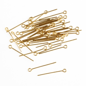 日本紐釦貿易 Nippon Chuko NBK 9ピン 0.7×20mm 約130本入 ゴールド A12-31 日本紐釦貿易