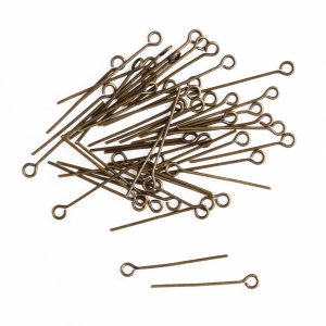 日本紐釦貿易 Nippon Chuko NBK 9ピン 0.7×20mm 約130本入 アンティークゴールド A12-32 日本紐釦貿易