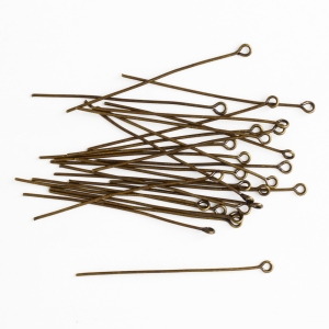 日本紐釦貿易 Nippon Chuko NBK 9ピン 0.7×40mm 約63本入 アンティークゴールド A12-38 日本紐釦貿易