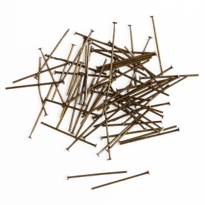 日本紐釦貿易 Nippon Chuko NBK Tピン 0.7×20mm 約135本入 アンティークゴールド A12-92 日本紐釦貿易