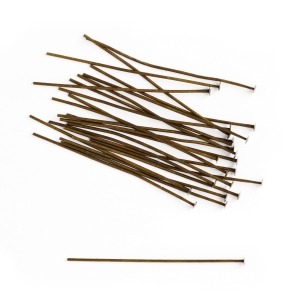 日本紐釦貿易 Nippon Chuko NBK Tピン 0.7×40mm 約70本入 アンティークゴールド A12-98 日本紐釦貿易