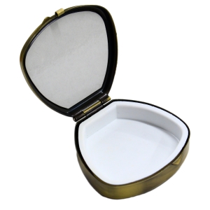 日本紐釦貿易 Nippon Chuko NBK ピルケース 貝型 鏡なし W50×H50mm アンティークゴールド A8-35 日本紐釦貿易