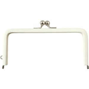 日本紐釦貿易 Nippon Chuko NBK レザーフレーム口金 白 TAK2-W 日本紐釦貿易