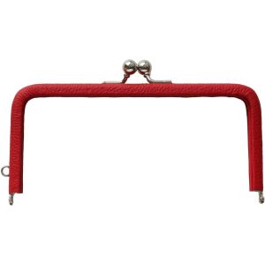 日本紐釦貿易 Nippon Chuko NBK レザーフレーム口金 レッド TAK2-R 日本紐釦貿易