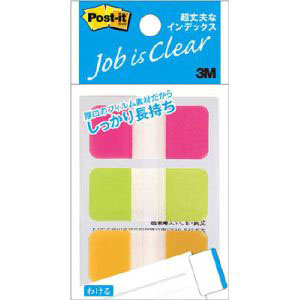 スリーエム 3M スリーエム 3M 686S-2 ポストイット ジョーブ 超丈夫なインデックス 40x18mm 混色 10枚x3