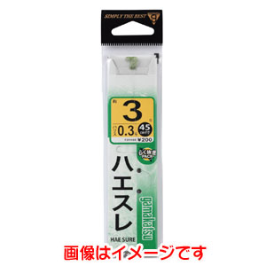 がまかつ Gamakatsu がまかつ 糸付 ハエスレ 緑 2.5号 ハリス 0.3 11-049