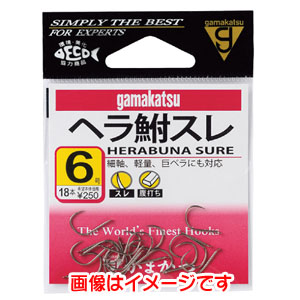 がまかつ Gamakatsu がまかつ 糸付 ヘラ鮒スレ 茶 45cm 6号 ハリス 1 11-169