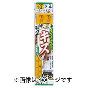 がまかつ Gamakatsu がまかつ キス投仕掛ケン付流線 イソメカラー 2本 7-1.5 K309 45276