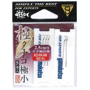 がまかつ Gamakatsu がまかつ 糸付 極タナゴ 極小 超極細ハリス 特注