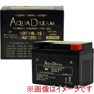 AQUA DREAM AQUA DREAM ADTX4L-BSII/ADTZ5SII バイク用バッテリー GOLD Motorcycle Battery メーカー直送 代引不可 北海道沖縄離島不可