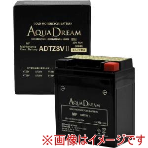 AQUA DREAM AQUA DREAM ADTZ8VII バイク用バッテリー GOLD Motorcycle Battery 液入充電済み メーカー直送 代引不可 北海道沖縄離島不可