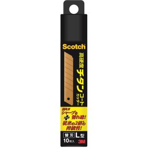 スリーエム 3M スリーエム 3M TI-CRL10 スコッチ 高硬度チタンコートカッター 替刃 L型 10枚入