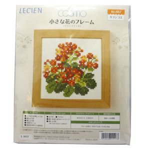 ルシアン LECIEN ルシアン 刺しゅうキット 小さな花のフレーム クロスステッチ カランコエ 882 CSK882
