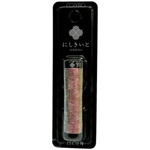 ルシアン LECIEN cosmo ルシアン にしきいと ラメ 発泡水 たすき撚り 刺しゅう糸 20m巻 Col.103 無花果 いちじく  No.77 CS77-103 cosmo