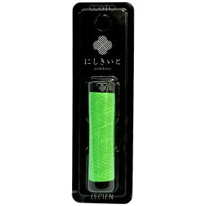 ルシアン LECIEN cosmo ルシアン にしきいと ラメ 発泡水 たすき撚り 刺しゅう糸 20m巻 Col.301 蛙 かえる No.77 CS77-301 cosmo