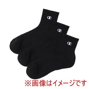 チャンピオン Champion チャンピオン C3-XB721S 3P SHORTSOCKS ブラック 250