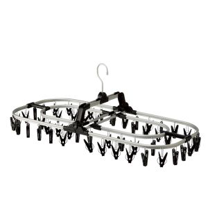 シービージャパン CB シービージャパン コグレ アルミジャンボ 角ハンガー 52ピンチ ブラック