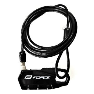 フォース FORCE フォース ミニロック ストレートワイヤー 180cm ブラック 80021 FORCE