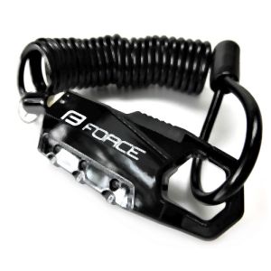 フォース FORCE フォース ミニロック コイルワイヤー 180cm ブラック 80024 FORCE