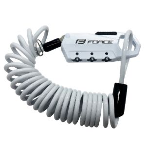 フォース FORCE フォース ミニロック コイルワイヤー 180cm ホワイト 80025 FORCE