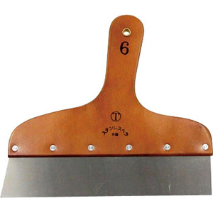 大塚刷毛製造 マルテー 下地用ステンレスヘラ S型 6号 300136 0006 大塚刷毛製造