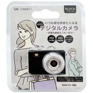 SAC SAC SMC01-BK ミニデジタルカメラ