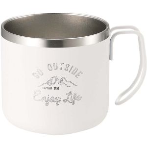 キャプテンスタッグ CAPTAIN STAG キャプテンスタッグ モンテ ダブルステンレスマグカップ 350 ホワイト UE-3430