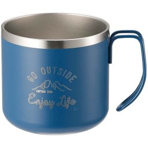 キャプテンスタッグ CAPTAIN STAG キャプテンスタッグ モンテ ダブルステンレスマグカップ 350 ブルー UE-3433