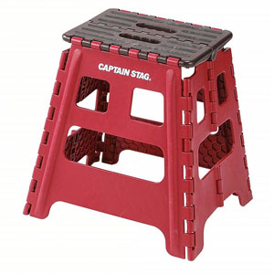 キャプテンスタッグ CAPTAIN STAG キャプテンスタッグ 折りたためる ステップ L レッド UW-1504