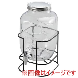 キャプテンスタッグ CAPTAIN STAG キャプテンスタッグ ガラス ドリンクサーバー 4L スタンド付き UW-2012