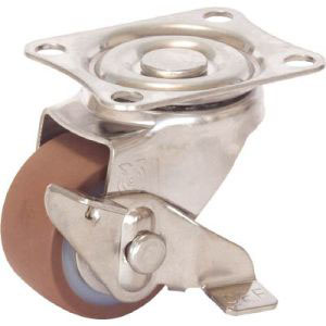 ユーエイキャスター YUEI ユーエイキャスター SUS-SG-50URS キャスター ステンレス製S付自在車 ウレタン車輪径50