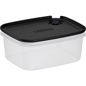 サーモス THERMOS サーモス Myフードコンテナー 角型 600ml ブラック KC-SA600-BK