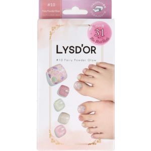 プロルート丸光 プロルート丸光 LYSD’OR リスドール セミキュアジェルネイル フットネイル用 フェアリー パウダー グロウ 31枚入