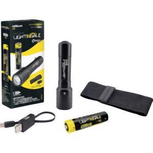 ライティンゲイル LIGHTINGALE ライティンゲイル LTG1001 明るさ1250ルーメン LEDフラッシュライト スマホにも給電できる充電池付属