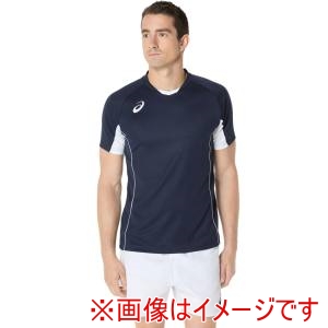 アシックス asics アシックス 2053A218 ゲームプラシャツ 半袖 ミッドナイト M