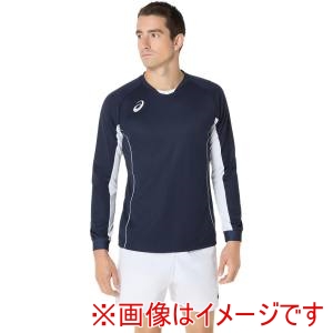 アシックス asics アシックス 2053A215 ゲームプラシャツ 長袖 ミッドナイト 2XL