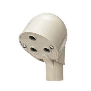 未来工業 ミライ 未来工業 MEC-22J エントランスキャップ 適合管VE22 ベージュ 1個