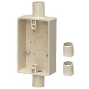 未来工業 ミライ 未来工業 SW2-16J 露出スイッチボックス 1ヶ用 2方出 適合管VE14 16 ベージュ 1個