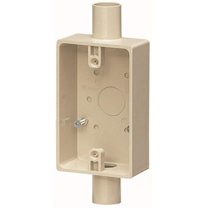 未来工業 ミライ 未来工業 SW2-22J 露出スイッチボックス 1ヶ用 2方出 適合管VE16 22 ベージュ 1個