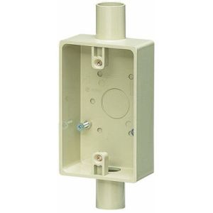 未来工業 ミライ 未来工業 SW2-28J 露出スイッチボックス 1ヶ用 2方出 適合管VE22 28 ベージュ 1個