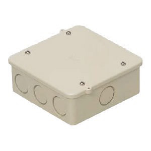 未来工業 ミライ 未来工業 PVK-ALNJ PVKボックス 大形四角浅型 ノック付  ベージュ