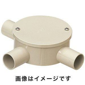 未来工業 ミライ 未来工業 PVM16-3KJ ビニル電線管付属品 ボックス 露出用丸形ボックス カブセ蓋 3方出