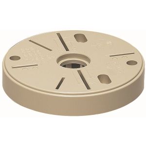 未来工業 ミライ 未来工業 POW-120J ポリ台 照明器具取付用プラスチック絶縁台 丸型 外寸φ117×20mm ベージュ