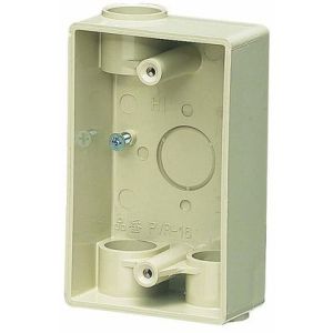 未来工業 ミライ 未来工業 PVR-16J 露出スイッチボックス ベージュ 1個