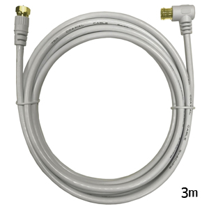 Lazos Lazos L-AVW3 アンテナケーブル 4K・8K衛星放送対応 3m