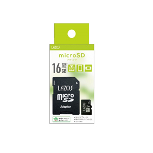 LAZOS ラソス L-B16MSD10-U1 マイクロ microSDHC 16GB UHS-I U1 CLASS10 LAZOS