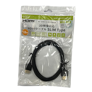 Lazos Lazos L-HD-S1.8 HDMIケーブル スリムタイプ 1.8m