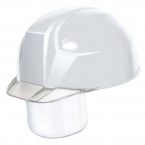 DICプラスチック DIC AA23-CS-HA8-KP-W/C 超軽量 透明バイザーヘルメット シールド面付 白/クリア